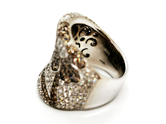Bague 56 Bague Or blanc Diamant 58 Facettes 1161905CN