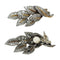 Boucles d'oreilles Boucles d'oreilles "Feuilles" en platine or jaune et diamants. 58 Facettes 29224