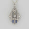 Pendentif Pendentif art déco diamants et saphirs 58 Facettes 16-082