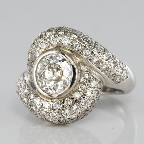 Bague 50 Bague tourbillon diamants or blanc 58 Facettes 15-269-50-1