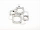 Pendentif Dinh Van Pendentif Impression Or blanc Diamant 58 Facettes 00036GD