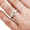 Bague 51 Bague Tiffany & Co. "Open heart" en argent et diamants. 58 Facettes 30462