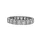 Bague 56 Alliance tour complet en platine et diamants. 58 Facettes 28300