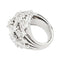 Bague 49 Bague dôme Van Cleef & Arpels en platine et diamants. 58 Facettes 29356-1