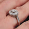 Bague 56 Bague marguerite diamants or blanc 58 Facettes 20-408-52