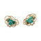 Boucles d'oreilles Boucles d'oreilles vintage, or jaune et émeraudes. 58 Facettes 29015