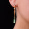 Boucles d'oreilles Pendants d'oreilles anciens diamants et tourmalines 58 Facettes AR0007461