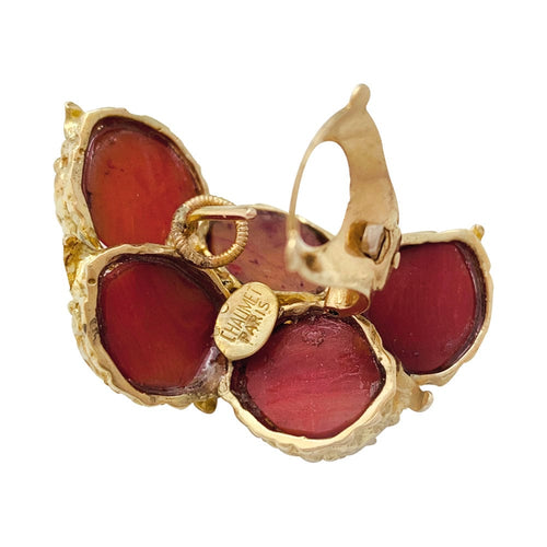 Boucles d'oreilles Boucles d'oreilles Chaumet or jaune et corail. 58 Facettes 29121