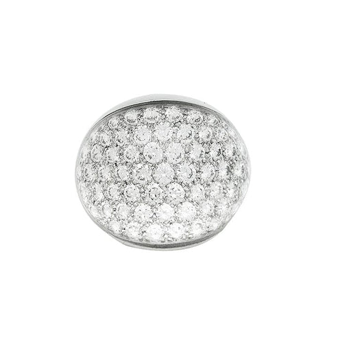 Bague 54 Bague Cartier "Myst" en or blanc, cristal de roche et diamants. 58 Facettes 30405