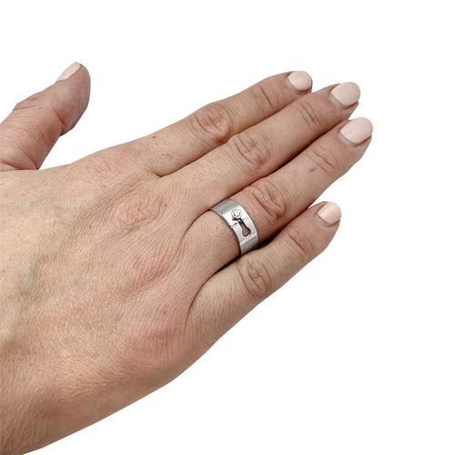 Bague 52 Bague Dinh Van, "Serrure", en or blanc et diamant. 58 Facettes 30093