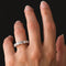 Bague 55 Bague or blanc 5 diamants 58 Facettes 18-144-55
