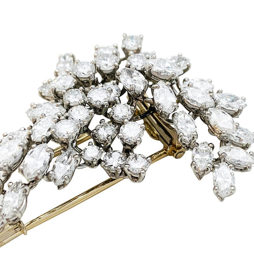 Broche Broche Chaumet diamants, platine et or blanc. 58 Facettes 30612
