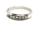 Bague 54 Bague Demie alliance Or blanc Diamant 58 Facettes 1186432CN