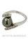 Bague 55 Bague moderne perle noire et diamants 58 Facettes 16461