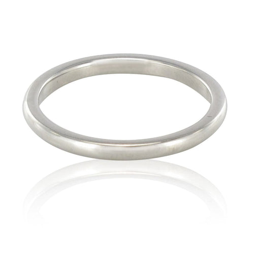 Bague 52 Alliance en platine 58 Facettes 18-022-52-1