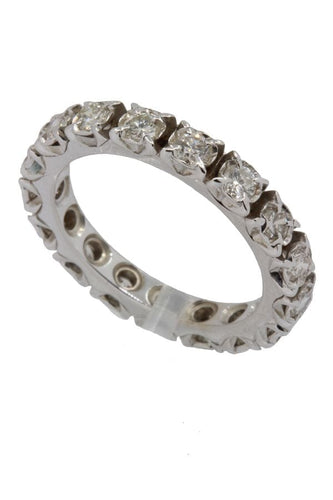 Bague Alliance diamants 58 Facettes 37361
