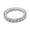 Bague 48 Alliance en or blanc, diamants. 58 Facettes 30169
