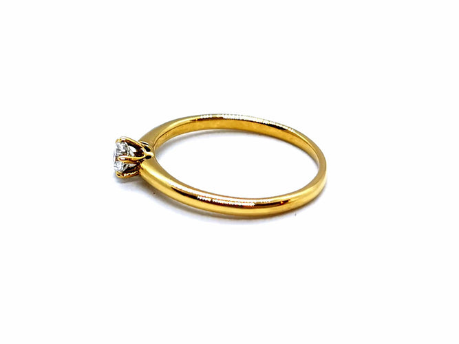 Bague 49 Bague Solitaire Or jaune Diamant 58 Facettes 951836CD