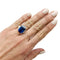 Bague 51 Bague saphir et diamants, monture platine. 58 Facettes 30225