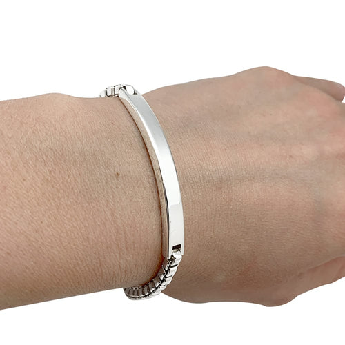 Bracelet Gourmette Tiffany & Co argent. 58 Facettes 30325