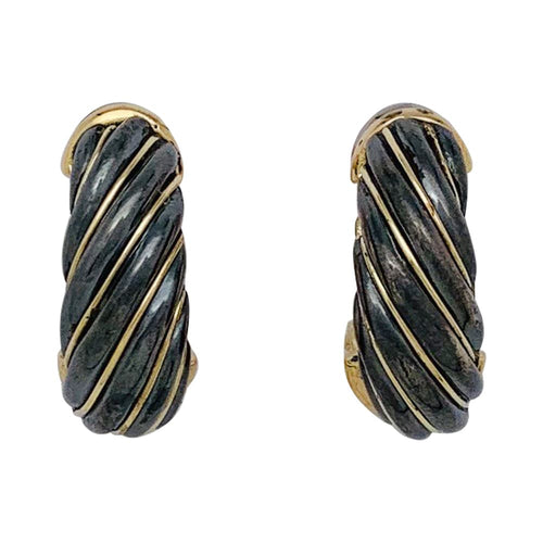 Boucles d'oreilles Boucles d'oreilles Cartier trois tons d'or et silverium. 58 Facettes 29440