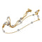 Collier Collier en deux tons d'or serti de 15 diamants en serti clos. 58 Facettes 30534
