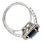 Bague 52 Bague saphir et diamants, or blanc et jaune. 58 Facettes 30351