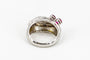 Bague 51 Bague Or blanc Rubis 58 Facettes 03010CD
