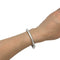 Bracelet Bracelet jonc rigide carré en or blanc 58 Facettes 30360