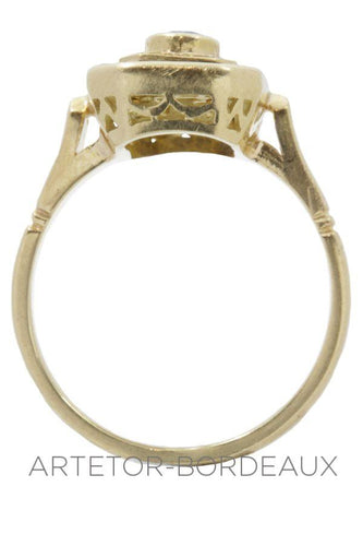 Bague 58 Bague saphirs et diamants 58 Facettes 29001