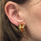 Boucles d'oreilles Boucles d'oreilles Chanel, modèle "Coco", or jaunes et pierres fines. 58 Facettes 28119