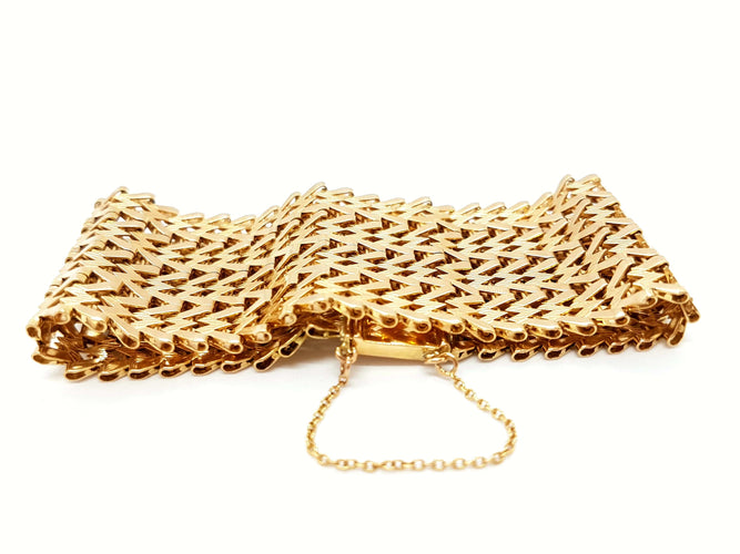 Bracelet Bracelet Manchette Or jaune 58 Facettes 00035CN