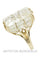 Bague 53 Bague moderne quartz rutile 58 Facettes 27391
