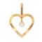 Pendentif Pendentif coeur et sa perle 58 Facettes 19-455H