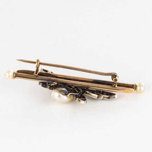 Broche Broche ancienne insecte perle fine saphir et diamants 58 Facettes 17-280