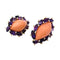 Boucles d'oreilles Boucles d'oreilles en or jaune corail, améthystes et diamants. 58 Facettes 30021