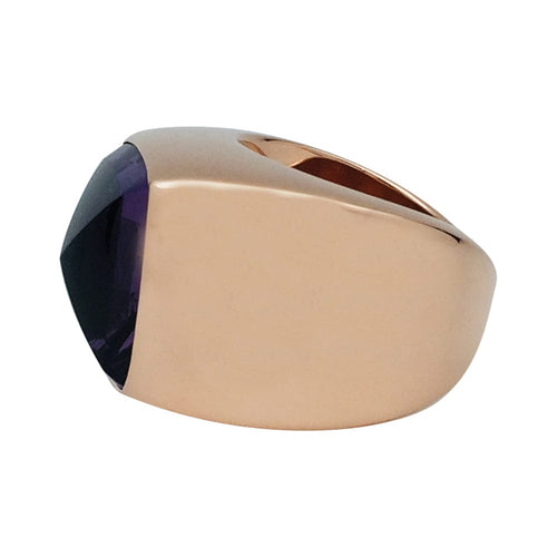 Bague 52 Bague Hermès, "Tabula", or rose, améthyste. 58 Facettes 28753-1