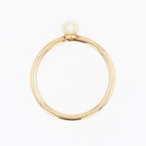 Bague 59 Bague ancienne Perle baroque 58 Facettes 17-155B-55