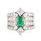 Bague 55 Bague Emeraude Diamants 58 Facettes 8392