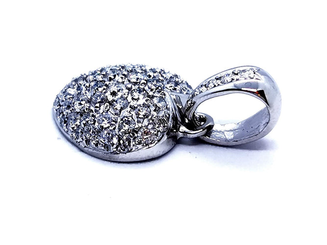 Pendentif Pendentif Coeur Or blanc Diamant 58 Facettes 997152CN