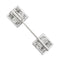 Broche Epingle de jabot Art Déco en or blanc et platine, diamants. 58 Facettes 30135
