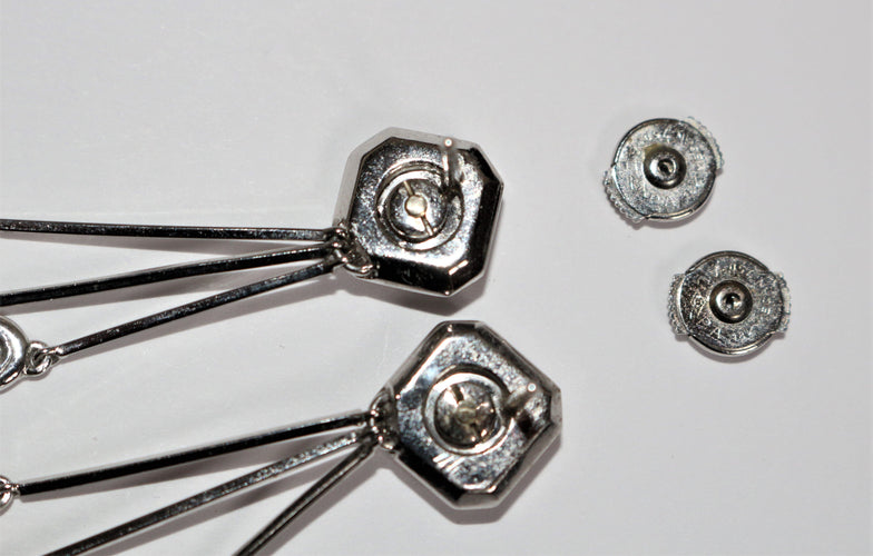 Boucles d'oreilles Pendants d'oreilles émeraudes diamants 58 Facettes 350