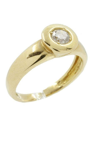 Bague 49 Solitaire moderne diamant 58 Facettes 14941