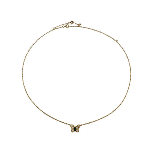 Collier Collier Van Cleef & Arpels, papillon, or jaune émeraude et diamants. 58 Facettes 29707