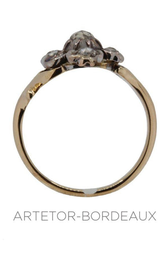 Bague 56 Bague fleur ancienne 58 Facettes 35451