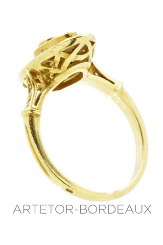 Bague 56 Bague marquise diamants et rubis 58 Facettes 13111