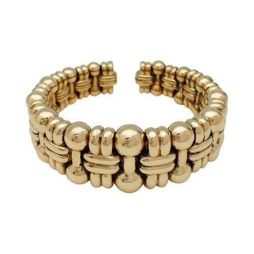 Bracelet Bracelet Boucheron modèle "Boules croisées" en or jaune. 58 Facettes 29221