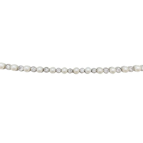Collier Collier Van Cleef & Arpels transformable en platine, perles fines et diamants. 58 Facettes 30173