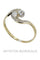 Bague 57 Toi et moi ancien diamants 58 Facettes 31371