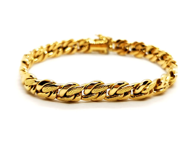 Bracelet Bracelet Maille anglaise Or jaune 58 Facettes 1171400CD